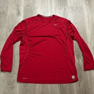 Nike Pro Combat Red Dri-FIT Shirt